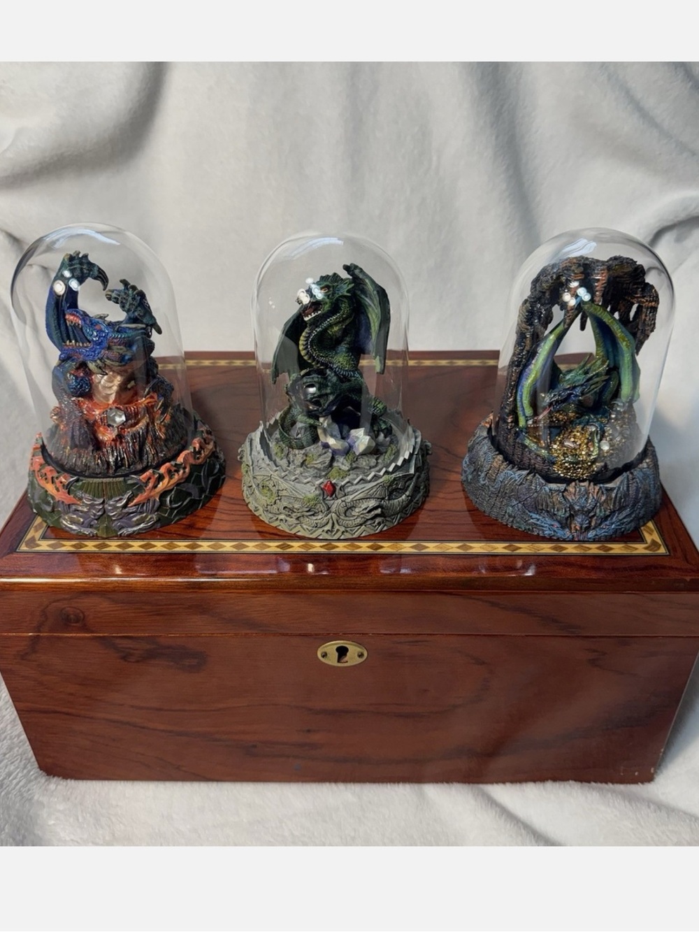Vintage Franklin Mint Michael Whelan
Dragon Domes Lot of 3 Figurine